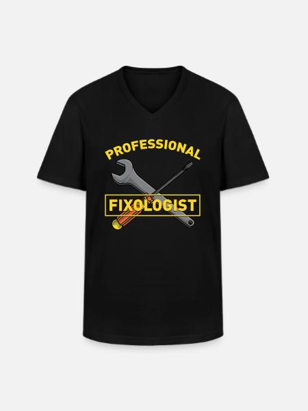 Handyman Allrounder Handyman Funny saying - Men's V-Neck T-Shirt - black