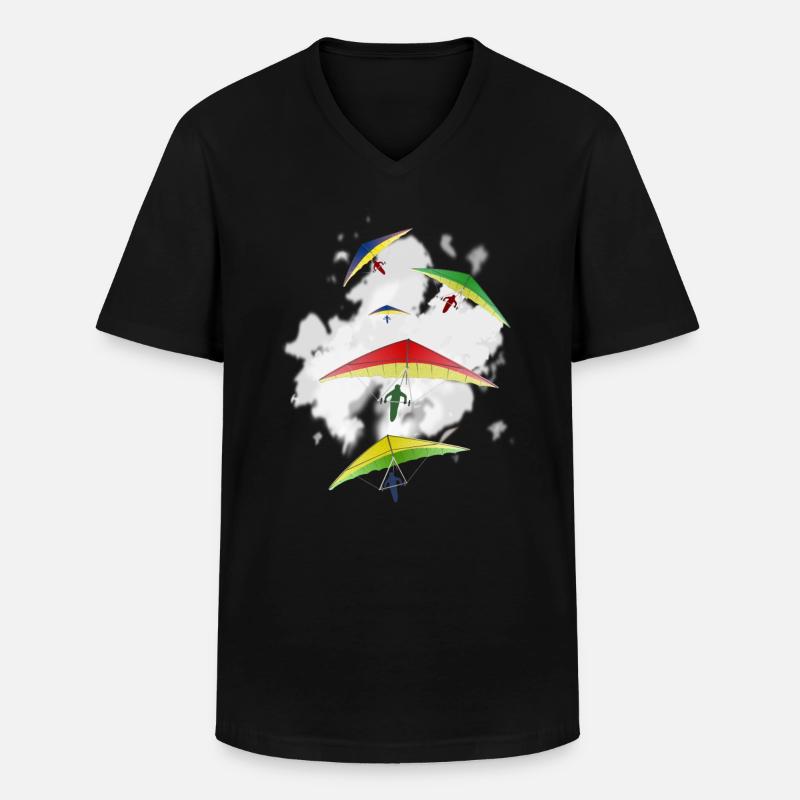 Deltapalne und Versuchsgeschenkt-shirts - Männer-T-Shirt mit V-Ausschnitt - Schwarz