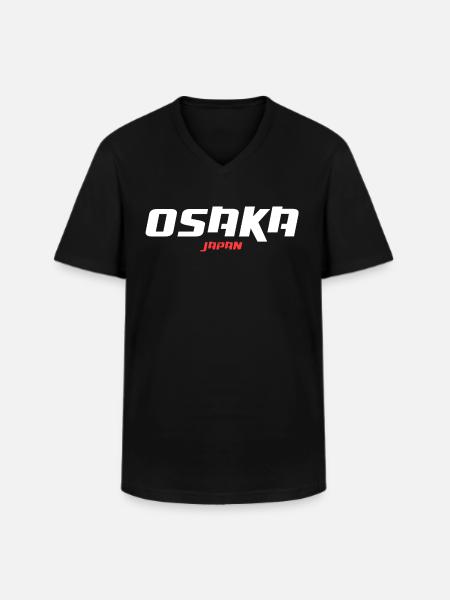 Osaka | Japan - Men's V-Neck T-Shirt - black