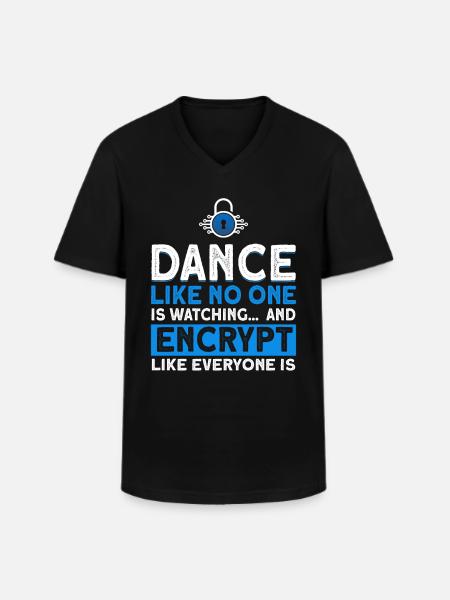 Computerfreak IT Sicherheit Cybersecurity Geschenk - Männer-T-Shirt mit V-Ausschnitt - Schwarz