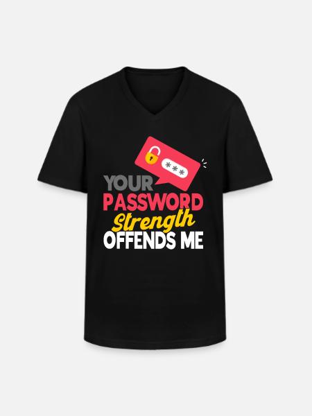 IT Sicherheit Computerfreak Cybersecurity Geschenk - Männer-T-Shirt mit V-Ausschnitt - Schwarz