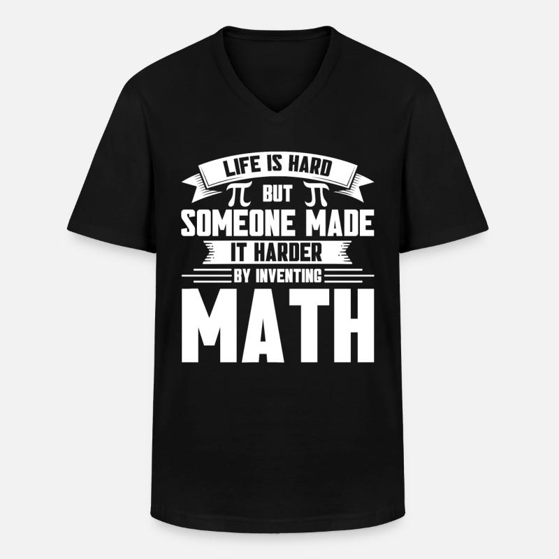 Math Mathématiques Sciences Math Cadeau - T-shirt col V Homme - noir