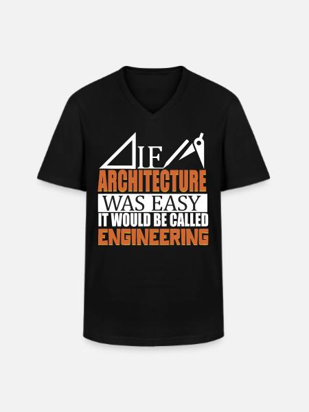 Architecture Engineering Architecture Profession - Men's V-Neck T-Shirt - black