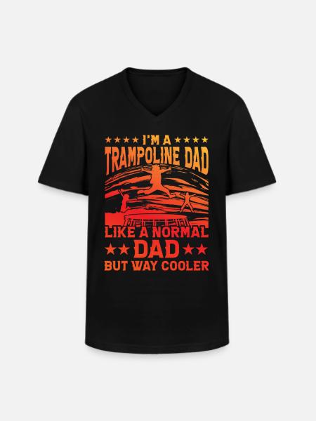 Trampoline - T-shirt col V Homme - noir