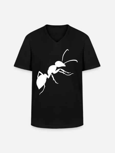 ant - Men's V-Neck T-Shirt - black
