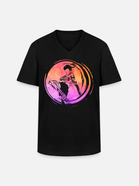 Muay Thai - Men's V-Neck T-Shirt - black