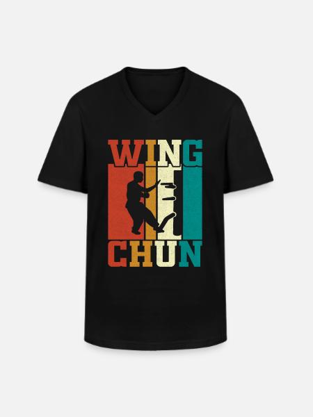 Wing Chun - Men's V-Neck T-Shirt - black