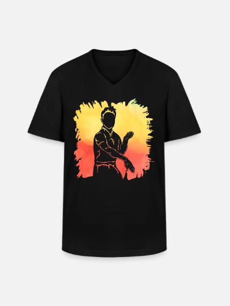 Wing Chun - Men's V-Neck T-Shirt - black