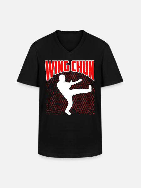 Wing Chun - Men's V-Neck T-Shirt - black