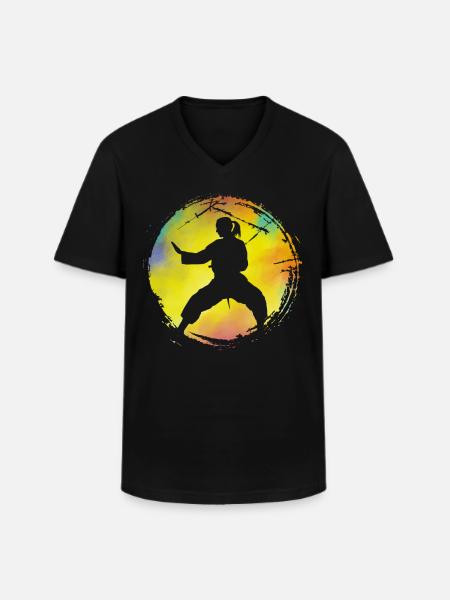 Wing Chun - Men's V-Neck T-Shirt - black
