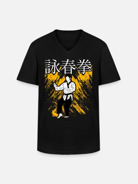 Wing Chun - Men's V-Neck T-Shirt - black
