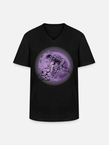Wrestling - Männer-T-Shirt mit V-Ausschnitt - Schwarz