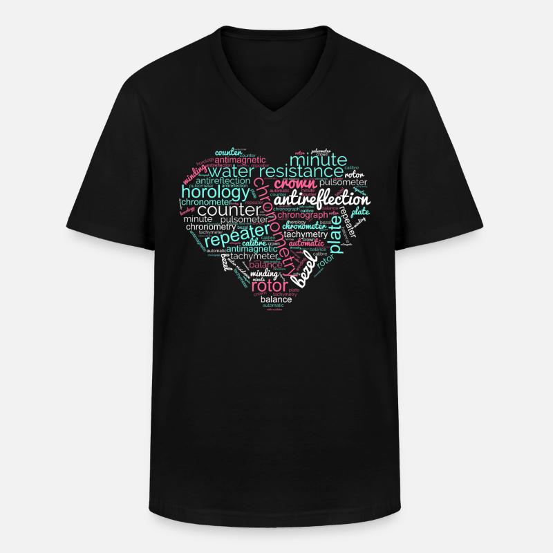 Uhrmacherkunst und Uhrmacherei - Männer-T-Shirt mit V-Ausschnitt - Schwarz