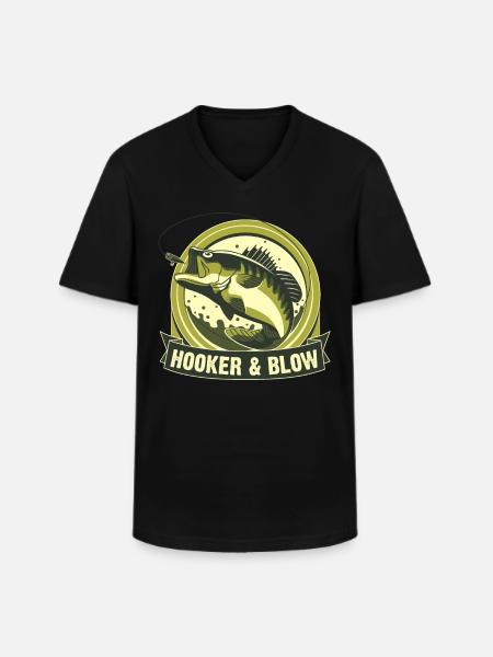 Hookers and Blow - Men's V-Neck T-Shirt - black