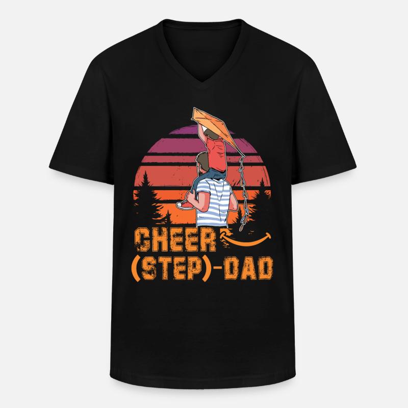 Cheer Stiefvater - Männer-T-Shirt mit V-Ausschnitt - Schwarz