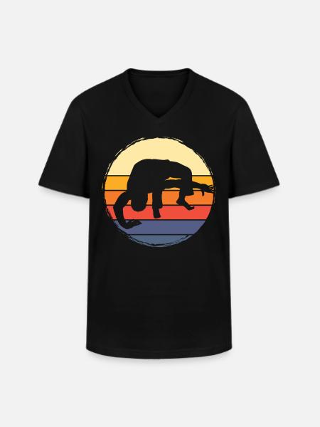 Capoeira - Men's V-Neck T-Shirt - black