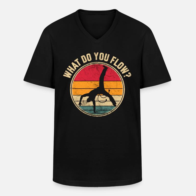 Was fliegst du? - Männer-T-Shirt mit V-Ausschnitt - Schwarz