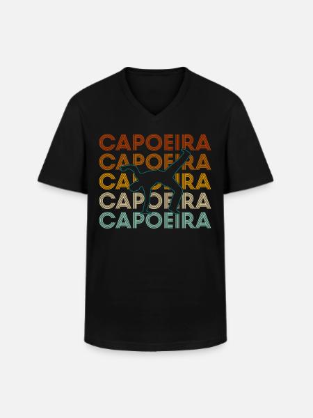 Capoeira - Männer-T-Shirt mit V-Ausschnitt - Schwarz