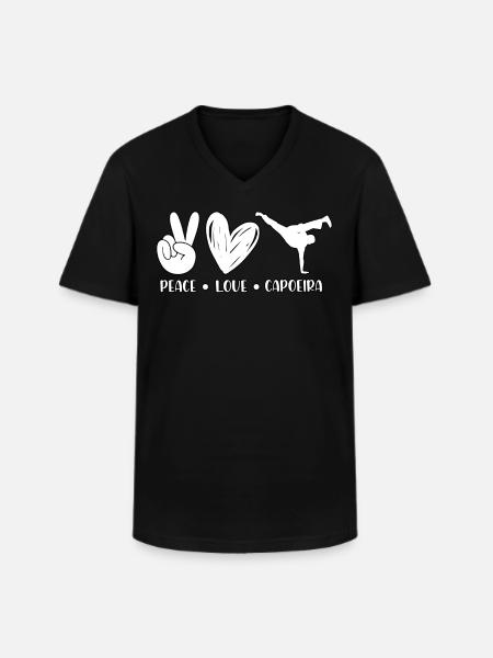 Capoeira - Men's V-Neck T-Shirt - black