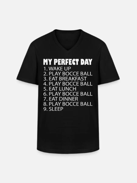 Bocce Ball Bocce Player - Men's V-Neck T-Shirt - black