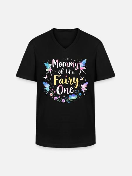 Maman de la Fée - T-shirt col V Homme - noir