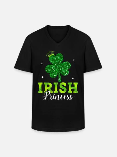 Irish Princess - Men's V-Neck T-Shirt - black