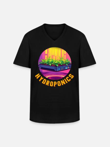 Hydroponics - Men's V-Neck T-Shirt - black