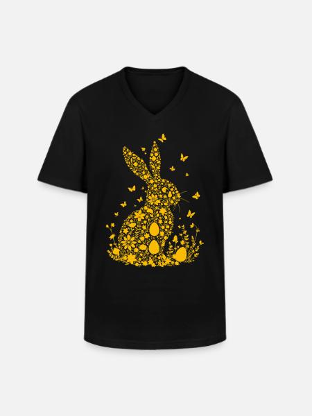 Easter Bunny - Men's V-Neck T-Shirt - black