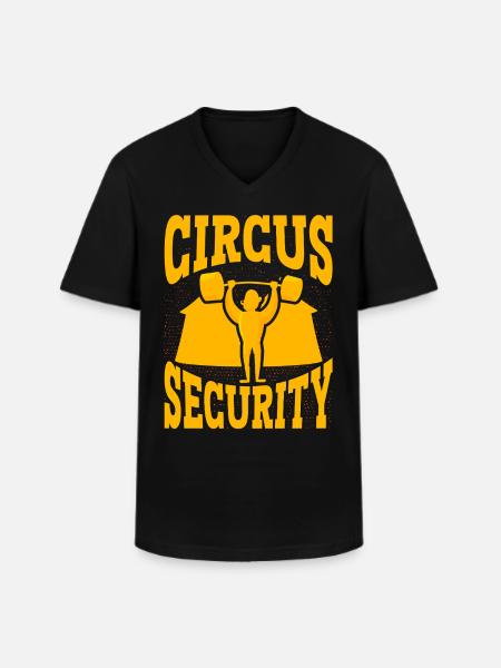 Circus Security - Men's V-Neck T-Shirt - black