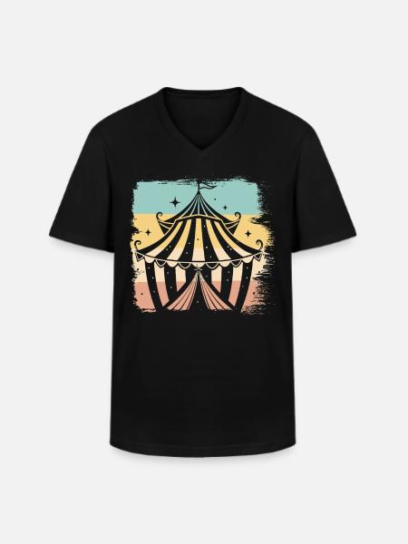 Cirque - T-shirt col V Homme - noir