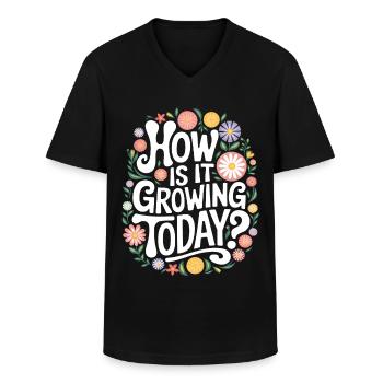Garten Spruch Gartenarbeit Gärtner Gärtnern Blumen - Männer-T-Shirt mit V-Ausschnitt - Schwarz - Vorne - AI Model Male 178 dark (178cm)