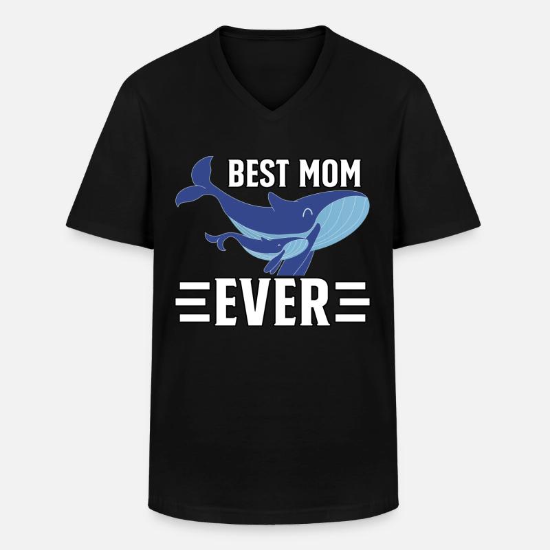Die beste Mutter aller Zeiten - Männer-T-Shirt mit V-Ausschnitt - Schwarz