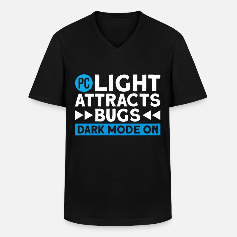 Computer Coding Programmer - Men's V-Neck T-Shirt - black