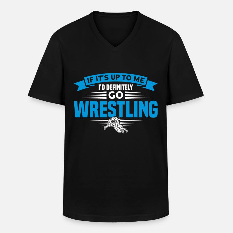 Ringen Trainer Ringer Ringen Geschenk - Männer-T-Shirt mit V-Ausschnitt - Schwarz
