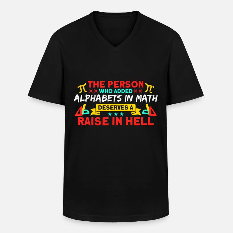 Math Mathématiques Sciences Math Cadeau - T-shirt col V Homme - noir