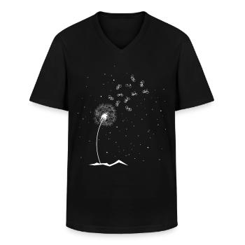 Pusteblume Fahrräder - (F.m) - Männer-T-Shirt mit V-Ausschnitt - Schwarz - Vorne - AI Model Male 178 dark (178cm)