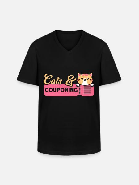 Coupon Shopper Discount Couponer Discount Sale - Men's V-Neck T-Shirt - black