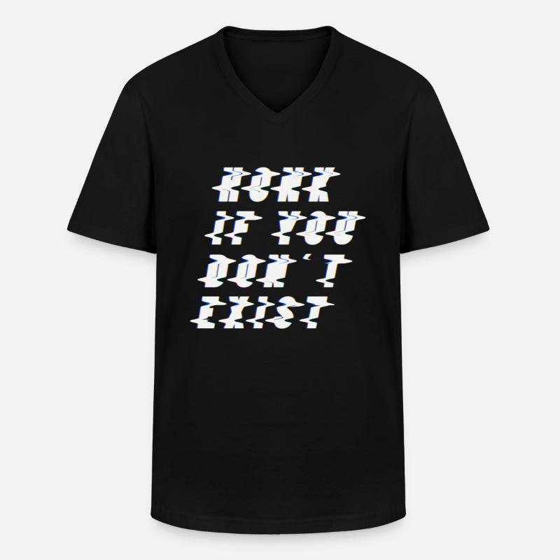 Existentialismus Philosophie - Männer-T-Shirt mit V-Ausschnitt - Schwarz