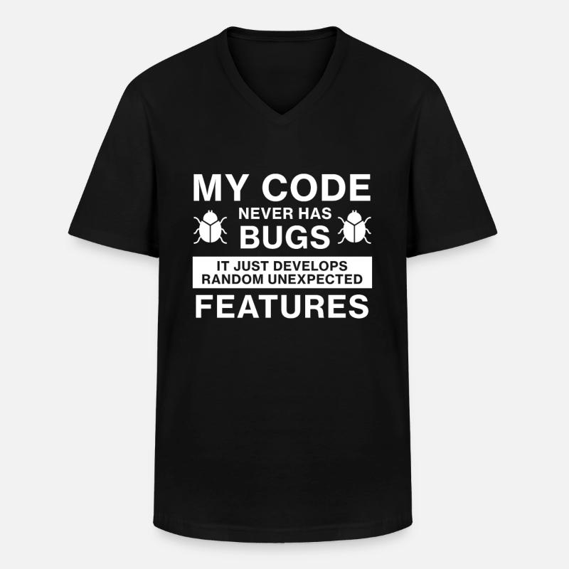 Programmierer Coder Coding - T-shirt col V Homme - noir