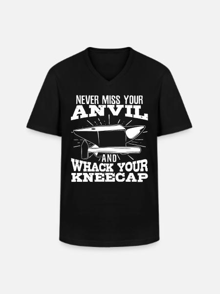 Blacksmith and Farrier Gifts - Men's V-Neck T-Shirt - black