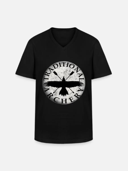 Bogenschütze Bogenschießen Geschenk Shirt Archery - Männer-T-Shirt mit V-Ausschnitt - Schwarz