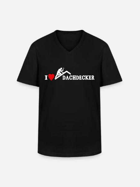 Dachdecker Dachspengler Dachdecken Dachklempner - Männer-T-Shirt mit V-Ausschnitt - Schwarz