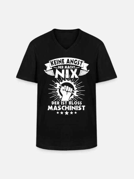 Maschinist - Männer-T-Shirt mit V-Ausschnitt - Schwarz