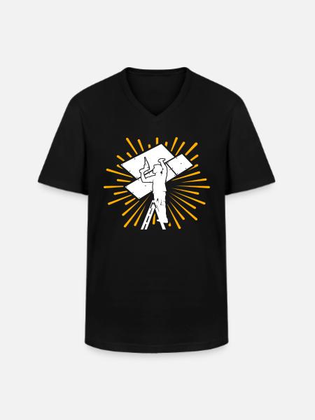 Drywall Drywall Drywall installer - Men's V-Neck T-Shirt - black