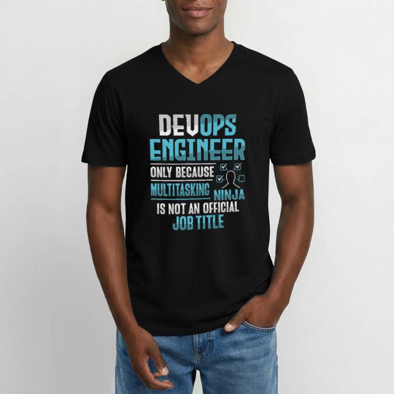 Sys-Admin Developer Devops Engineer Men's V-Neck T-Shirt