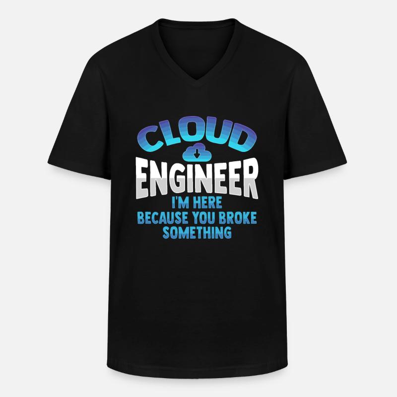 Cloud-Administrator Cloud-Devops - Männer-T-Shirt mit V-Ausschnitt - Schwarz