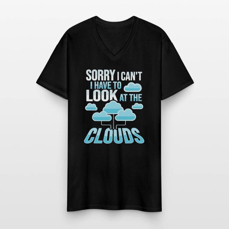 Cloud-Administrator Cloud-Devops Männer-T-Shirt mit V-Ausschnitt