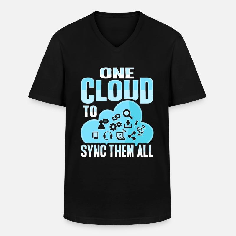 Cloud-Administrator Cloud-Devops - Männer-T-Shirt mit V-Ausschnitt - Schwarz