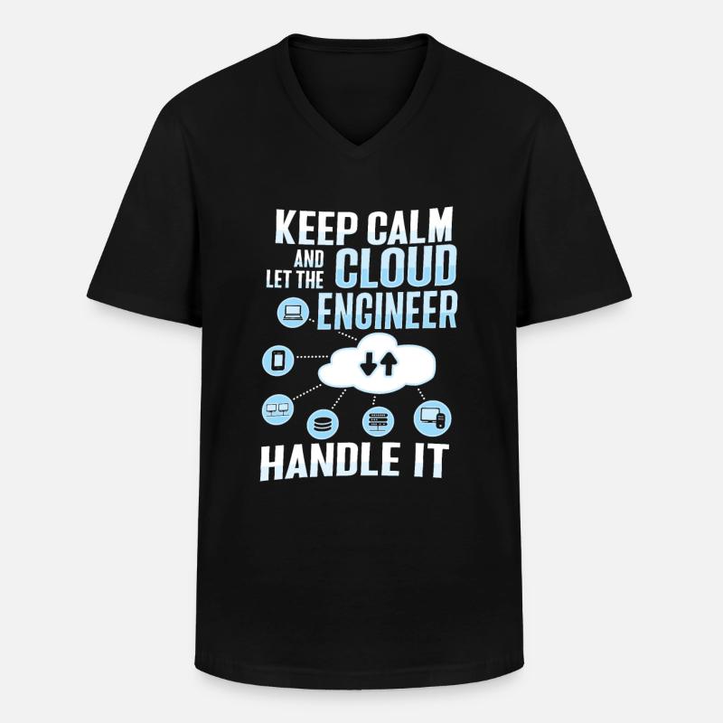 Cloud-Administrator Cloud-Devops - Männer-T-Shirt mit V-Ausschnitt - Schwarz