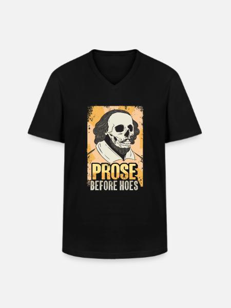 Shakespeare Literatur - Männer-T-Shirt mit V-Ausschnitt - Schwarz